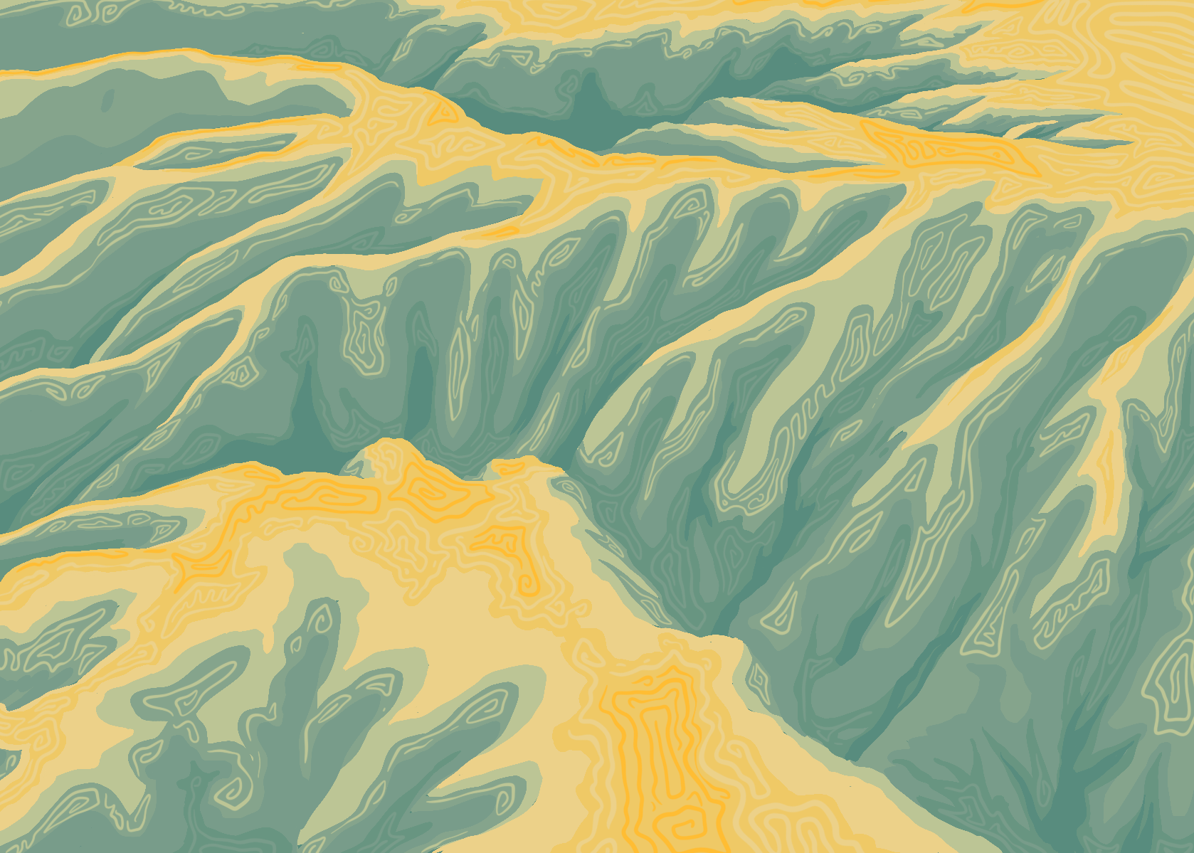 Sunset Cliffs Illustration